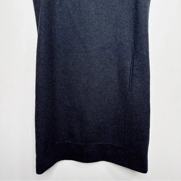 Lanvin Paris Wool Womens 40 Sleeveless Grey Sheath Dress - Picture 8 of 12